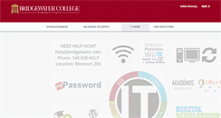 Desktop Screenshot of help.bridgewater.edu